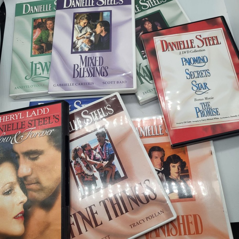 DANIELLE STEEL DVD LOT of 8 Jewels Fine Things Mixed Blessings Vanished